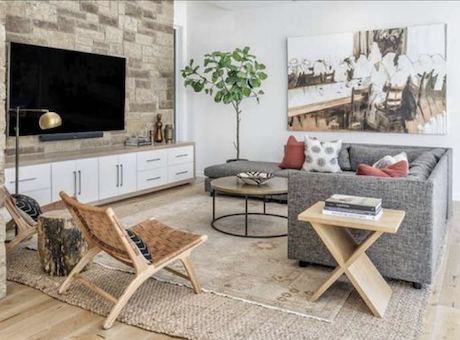 Layering rugs