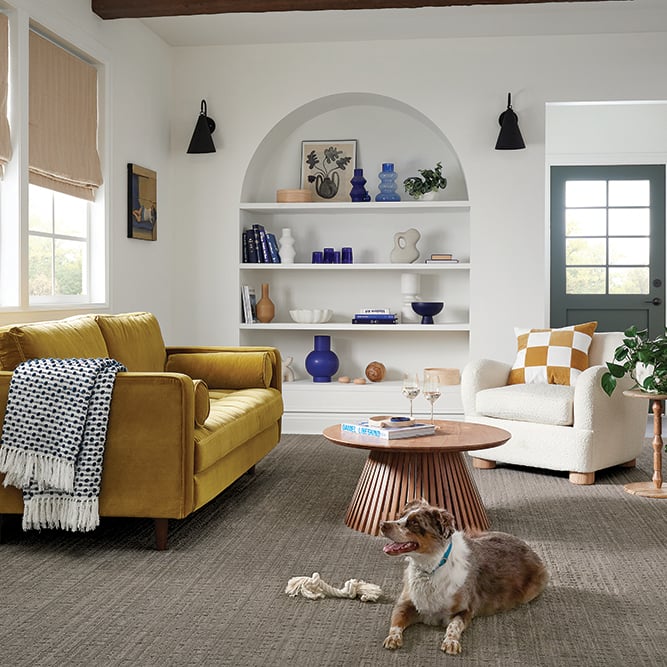 The new look of “casual comfort” in residential carpet from Shaw Floors