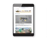 Event Newsletter on Tablet