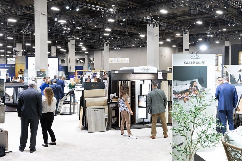 Exhibitors networking at TISE 2024