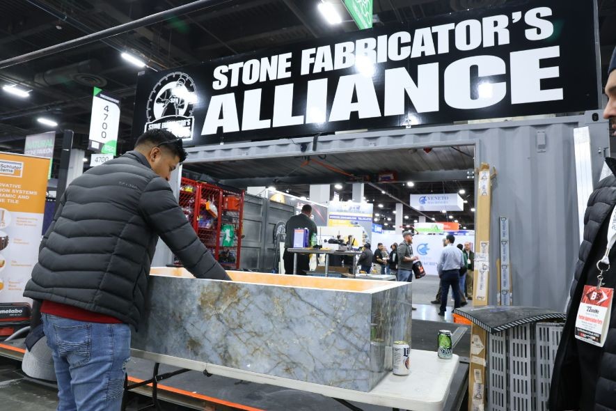 SFA Cage Stone Fabrication Demos at The International Surface Event