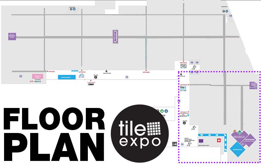 TileExpo Floor Plan at The International Surface Event